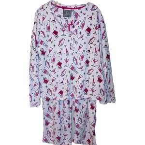 PJ Couture "Cocktail"  Matching PJ Top & Bottoms